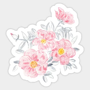 Pink flowers Sticker